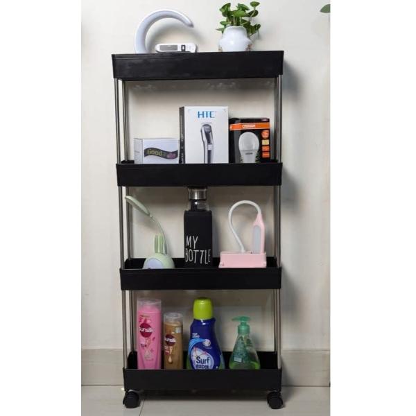 ১ পিস - 🛒 মাল্টি-লেয়ার কিচেন স্টোরেজ ট্রলি