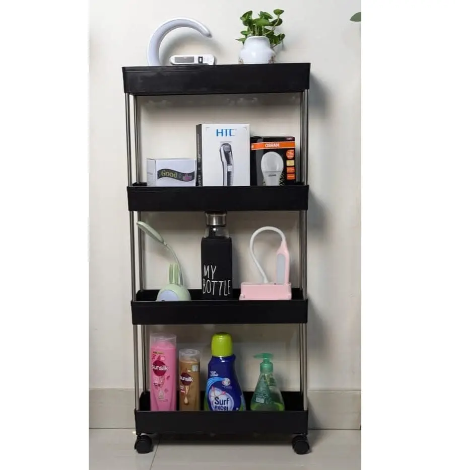 Wide Type High Capacity Multi Purpose Trolly Rack Multifunctional Movable Storage Cart