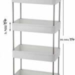 Wide Type High Capacity Multi Purpose Trolly Rack Multifunctional Movable Storage Cart