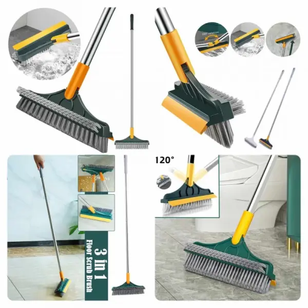 3in1 Brush+Toilet Brush Combo