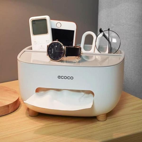 ১ পিস - Ecoco মাল্টিফাংশনাল টিস্যু বক্স অর্গানাইজার