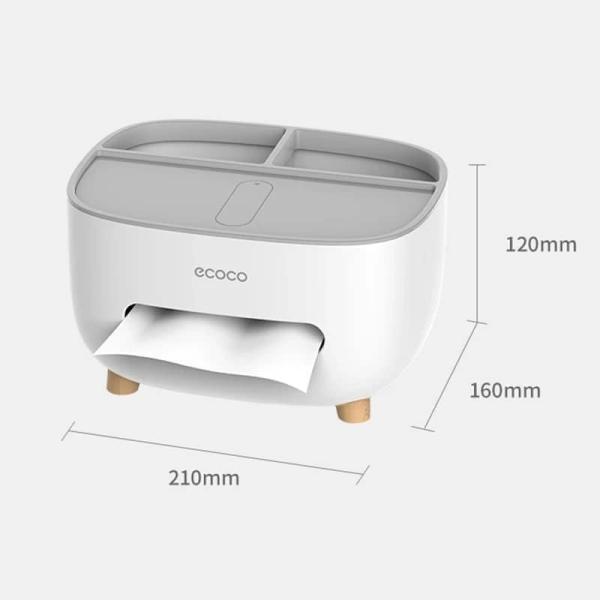 ১ পিস - Ecoco মাল্টিফাংশনাল টিস্যু বক্স অর্গানাইজার