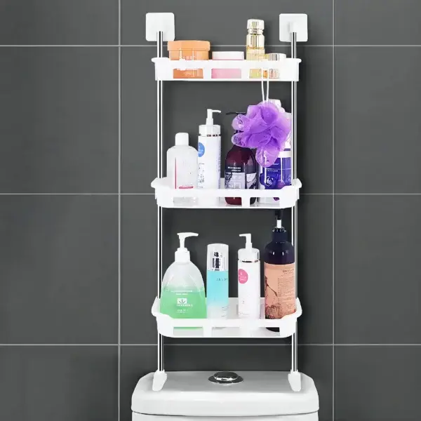 Multi-Layer Bathroom Shelf Modern & Space Saving Design!