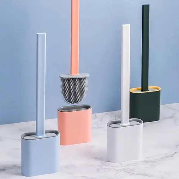 Flexible Silicone Toilet Brush – Hygienic & Efficient Cleaning Solution