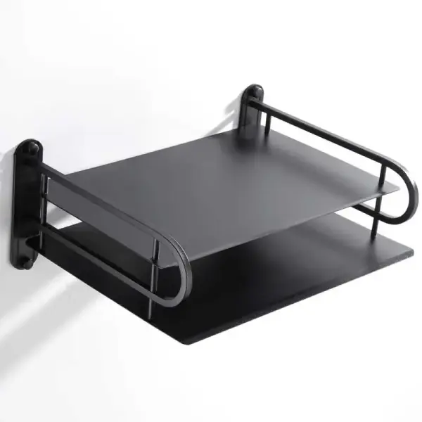 Metal Router Stand – Black