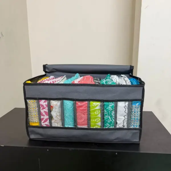 ( ৪ পিস ) Transparent Cloth Organizer Box